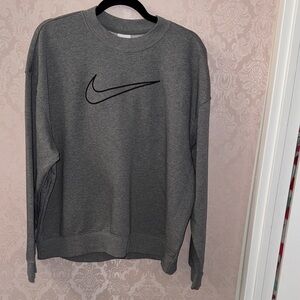 Nike Women's Charcoal Crewneck Sweater